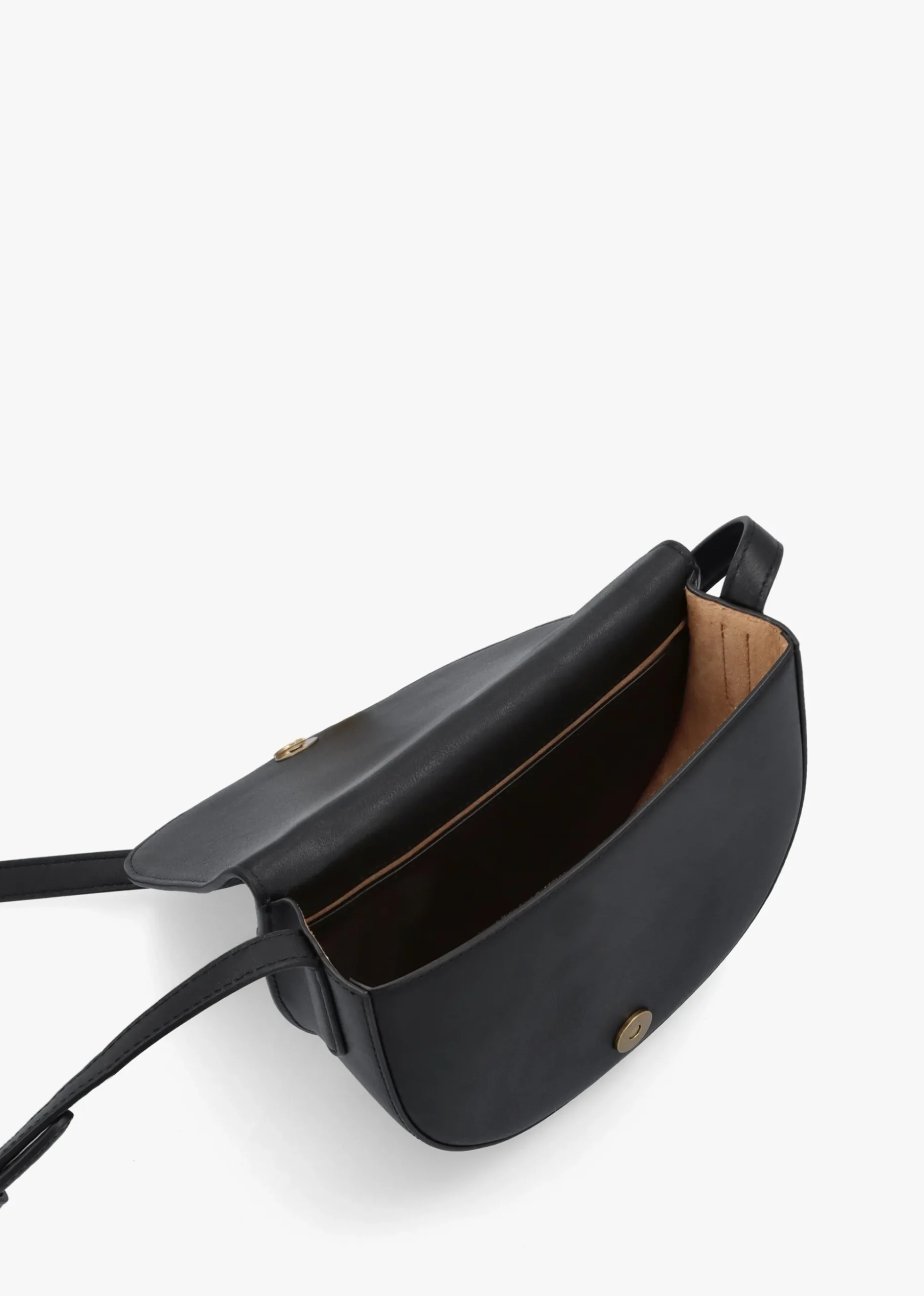 Witley Medium Black Leather Cross-Body Bag