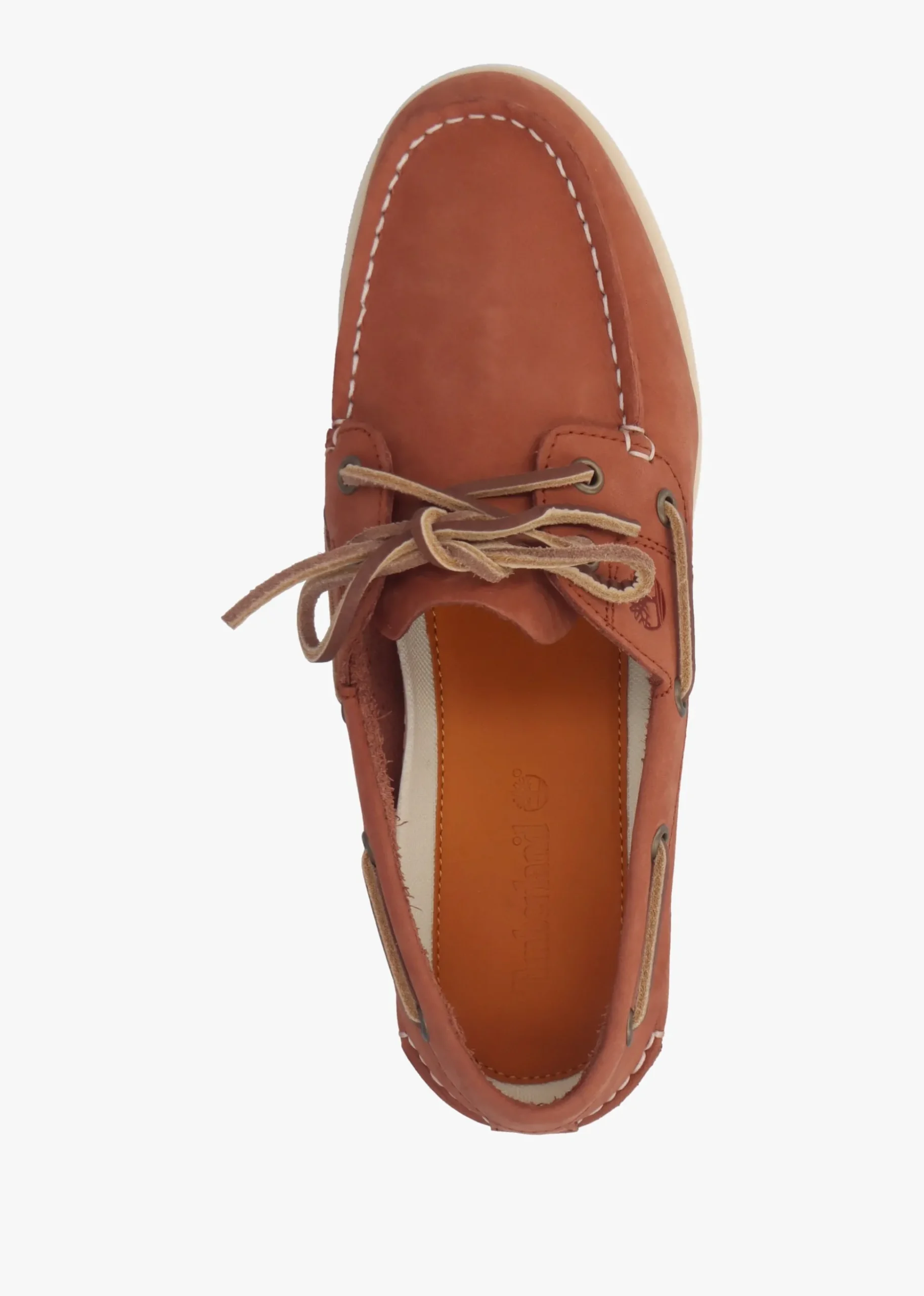 Women’s Classic Rust Nubuck Leather Boat Shoes