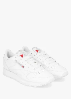 Women's Classic White Leather Trainers