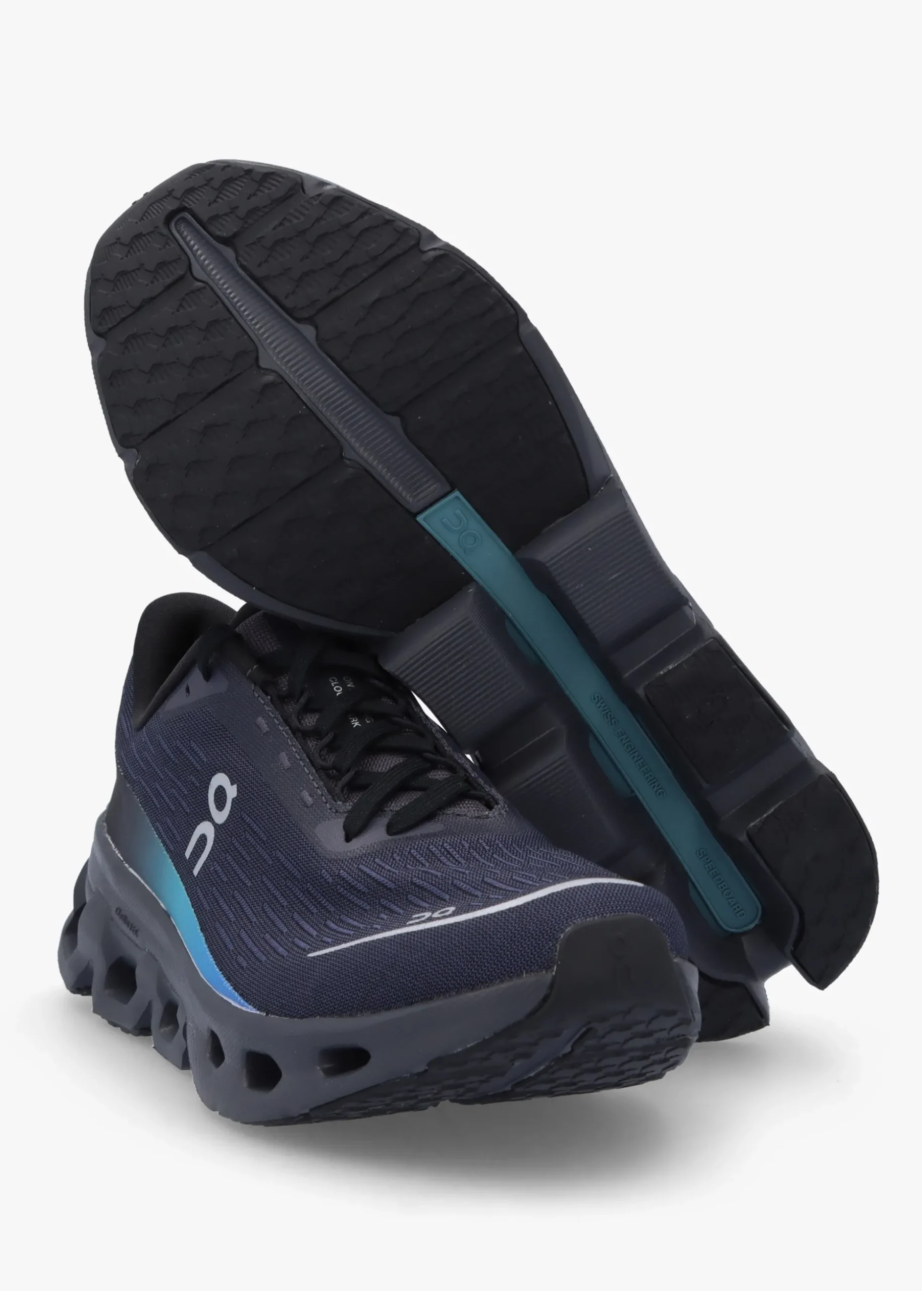 Women’s Cloudspark Black & Blueberry Trainers