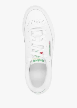 Women's Club C 85 Cloud White Gold Metallic Leather Tennis Trainers