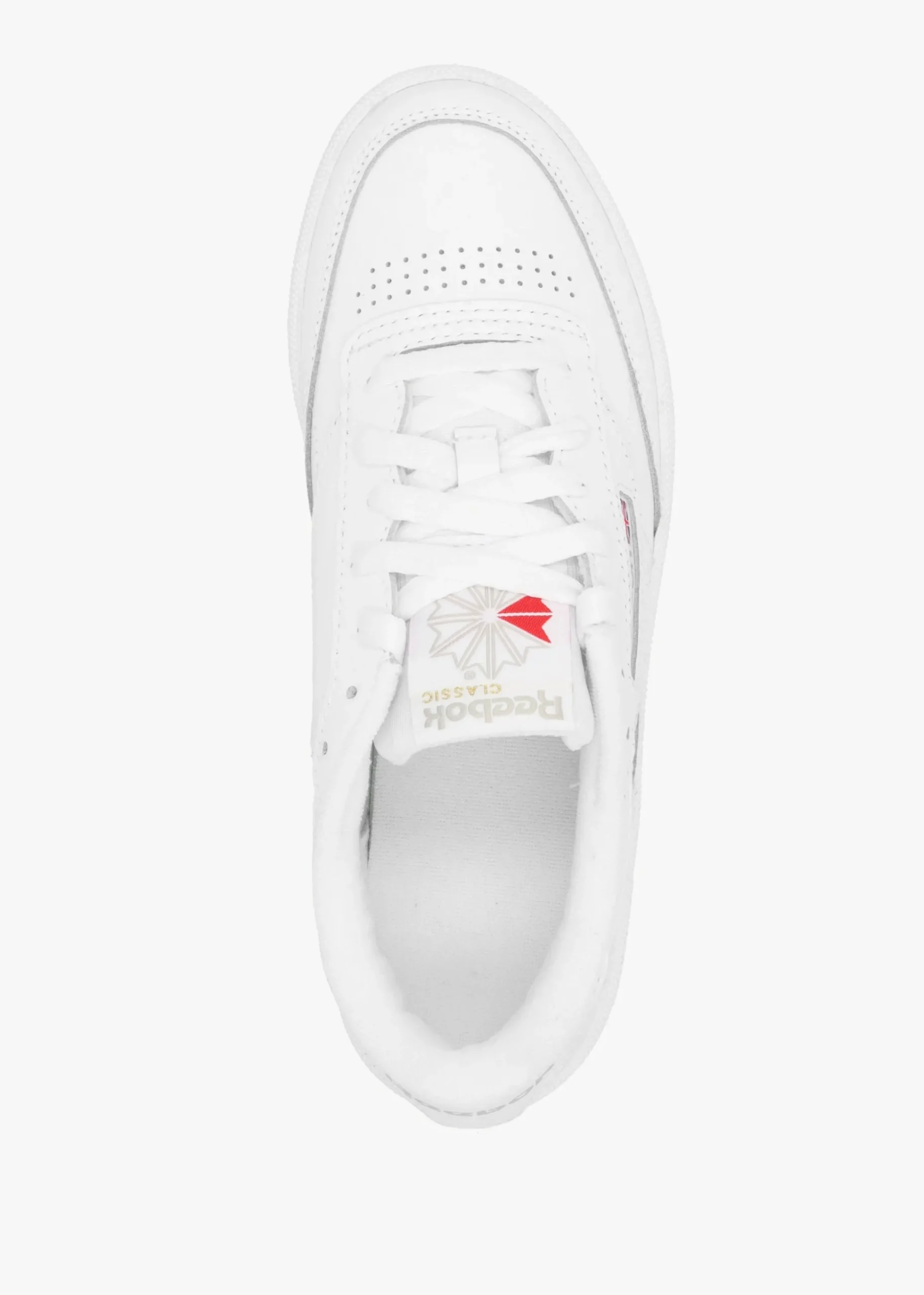 Women's Club C 85 White Light Grey Gum Leather Tennis Trainers