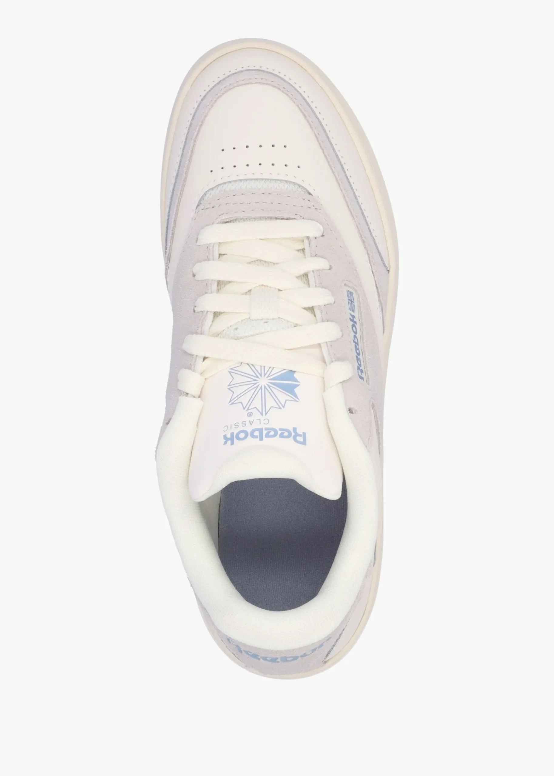 Women's Club C Extra Chalk Pure Grey 2 Vintage Blue Leather Tennis Trainers
