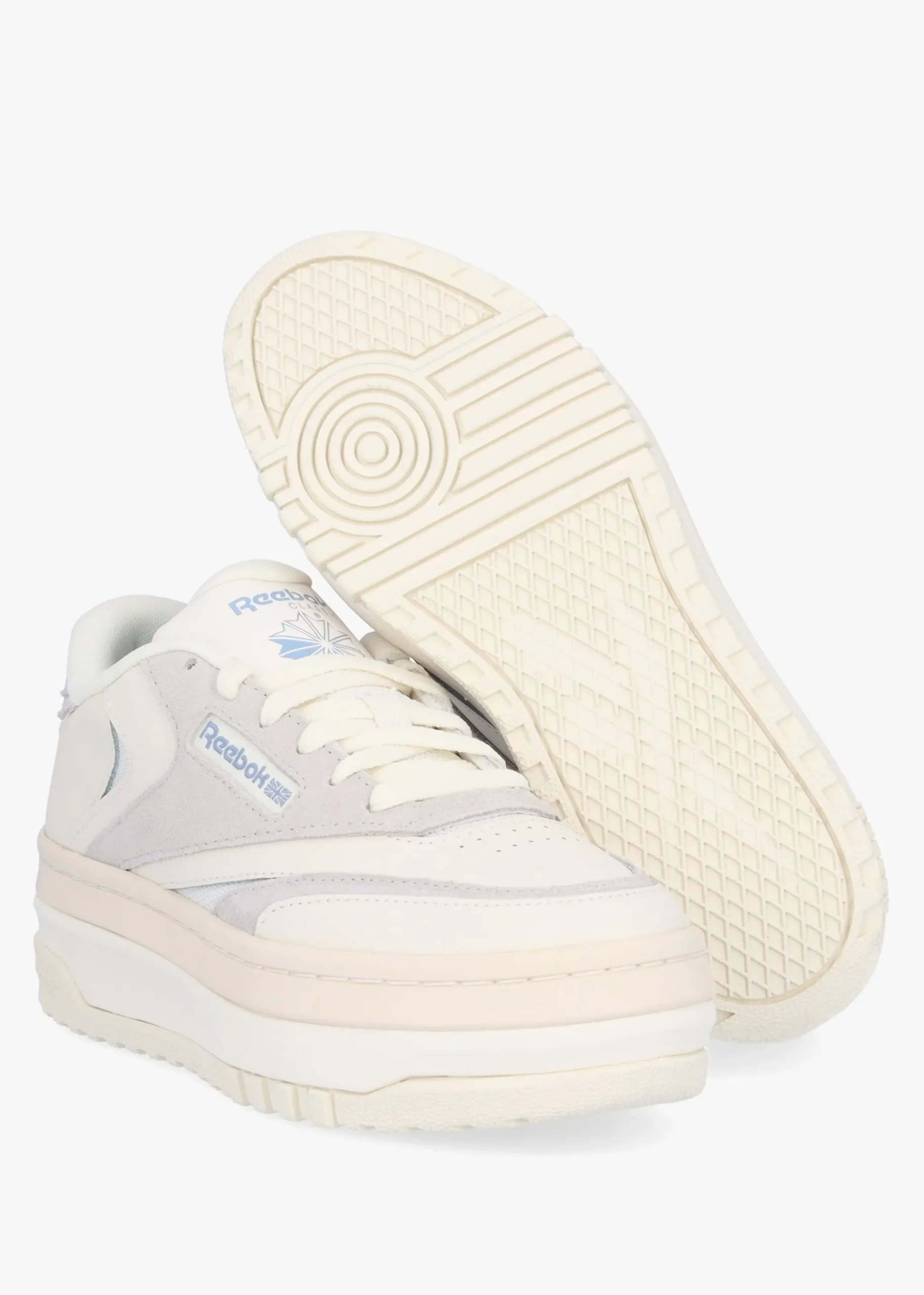 Women's Club C Extra Chalk Pure Grey 2 Vintage Blue Leather Tennis Trainers