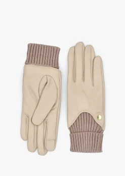 Women’s Deanna Eggshell Leather Gloves