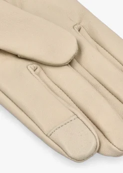 Women’s Deanna Eggshell Leather Gloves