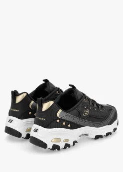 Women’s D’Lites Night Black & Gold Trainers