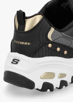 Women’s D’Lites Night Black & Gold Trainers