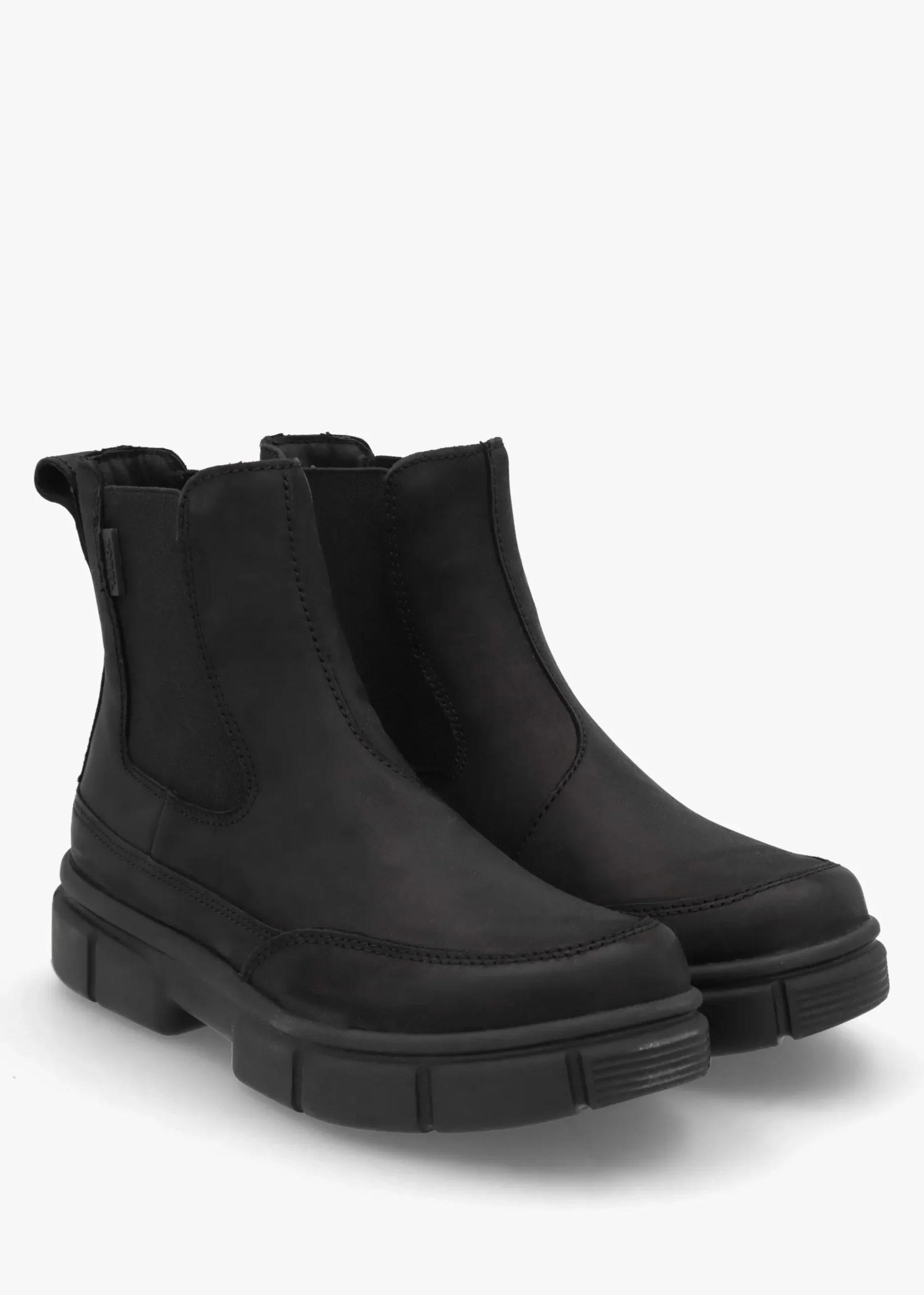 Women’s Explorer STRT™ Black Black Leather Chelsea Boots