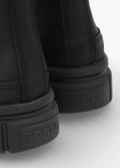 Women’s Explorer STRT™ Black Black Leather Chelsea Boots
