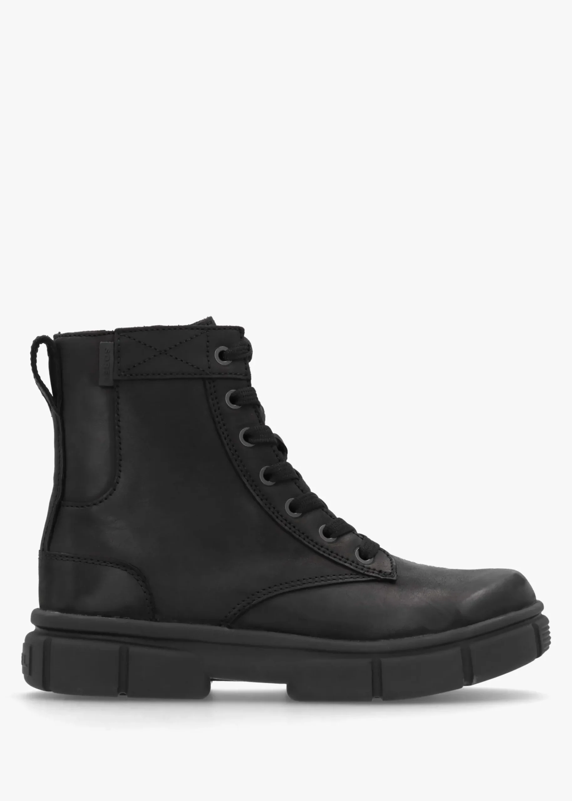Women’s Explorer STRT™ Black Black Leather Lace Up Boots