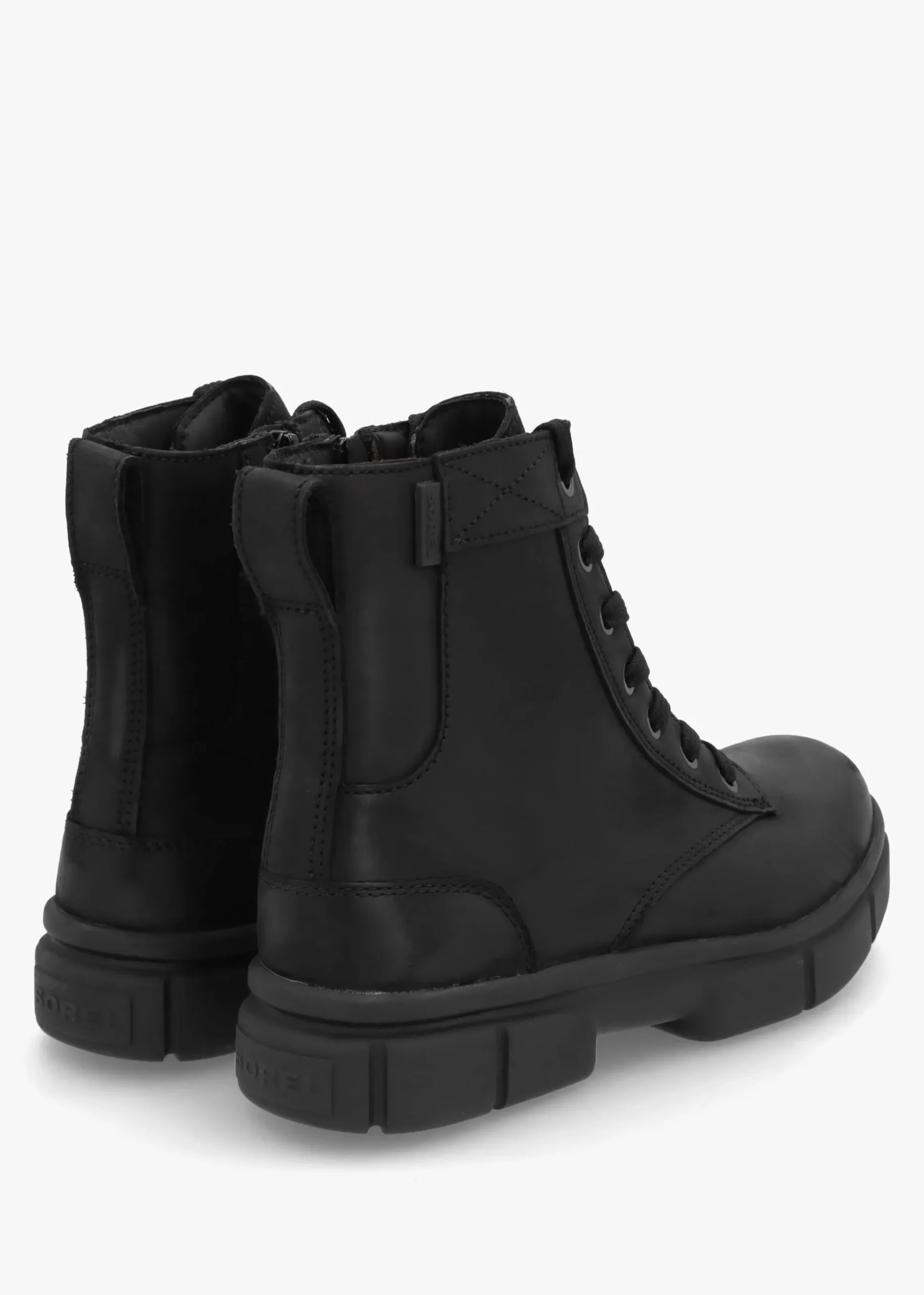 Women’s Explorer STRT™ Black Black Leather Lace Up Boots