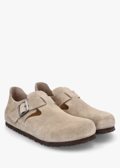 Women’s London Taupe Suede Clog Shoes
