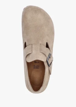 Women’s London Taupe Suede Clog Shoes