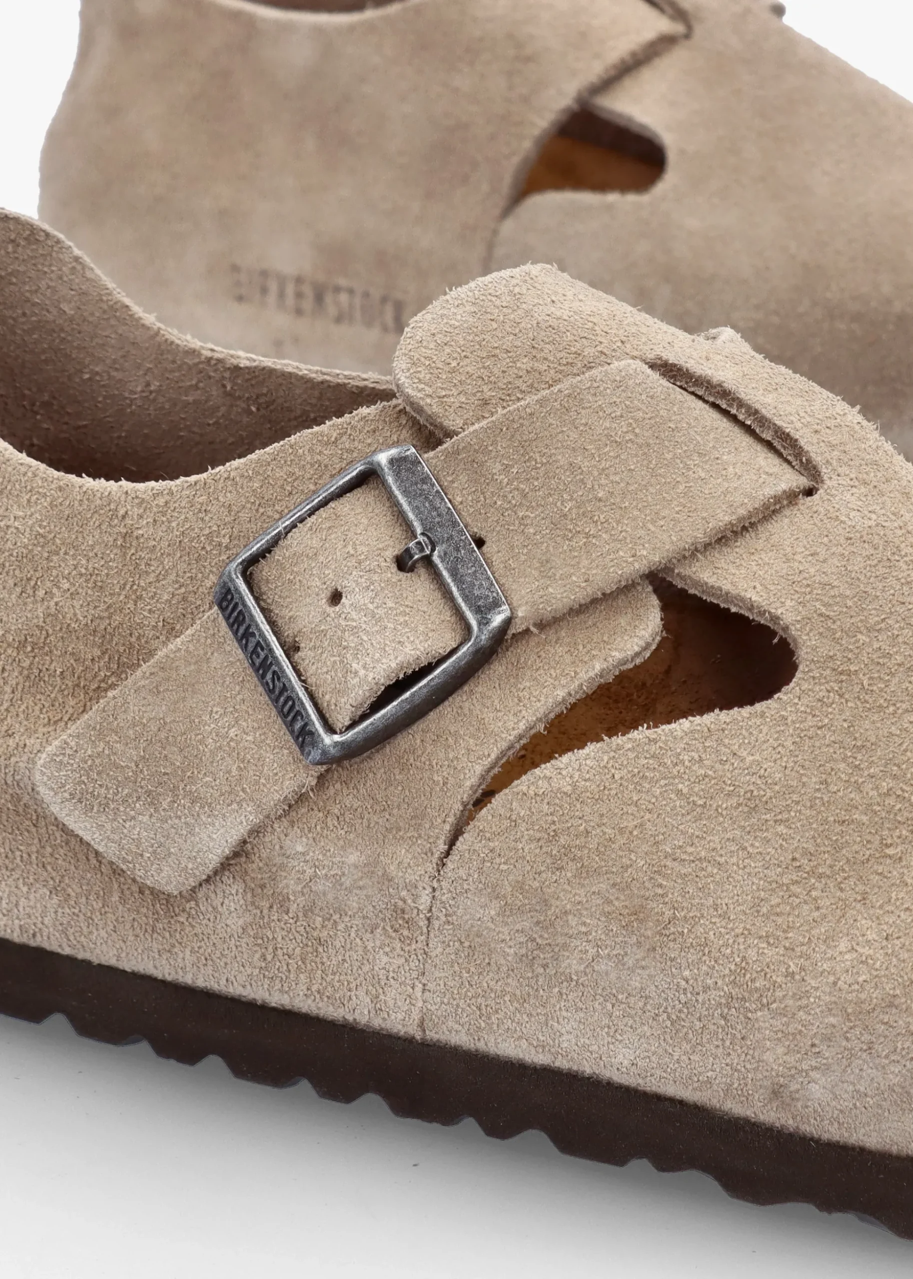 Women’s London Taupe Suede Clog Shoes