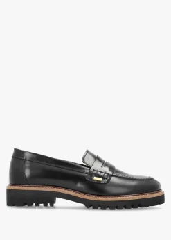Women’s Ludlow Black Leather Loafers