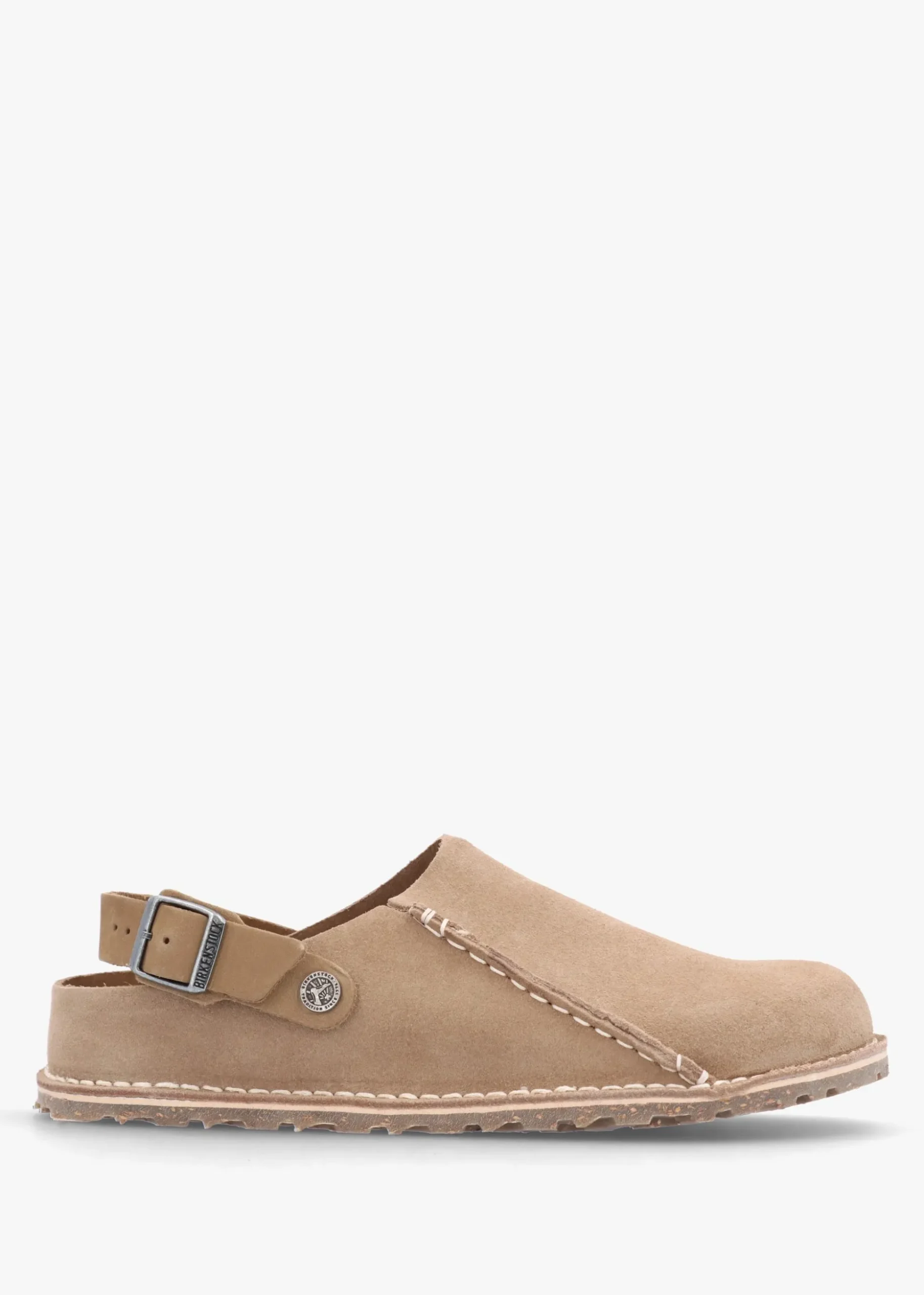 Women's Lutry Premium Suede Leather Gray Taupe Clogs