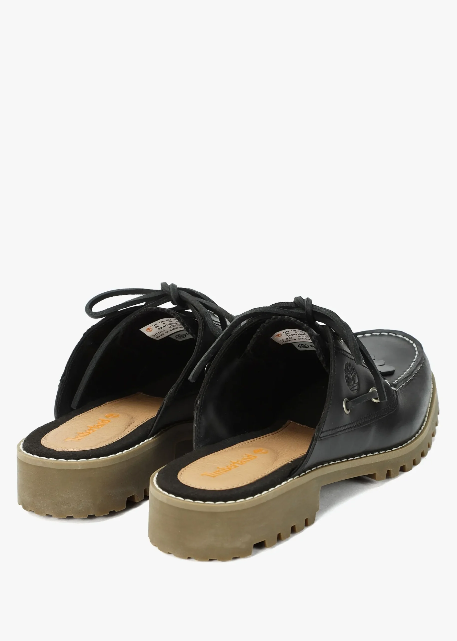 Women’s Noreen Black Leather Backless Mules