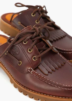 Women’s Noreen Burgundy Leather Backless Mules