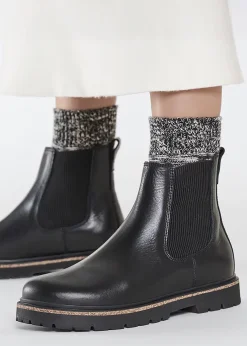 Women’s Prescott Black Leather Chelsea Boots