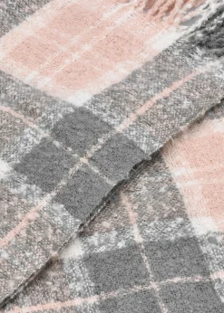 Women’s Saltburn Grey Rose Beanie & Tartan Scarf Gift Set