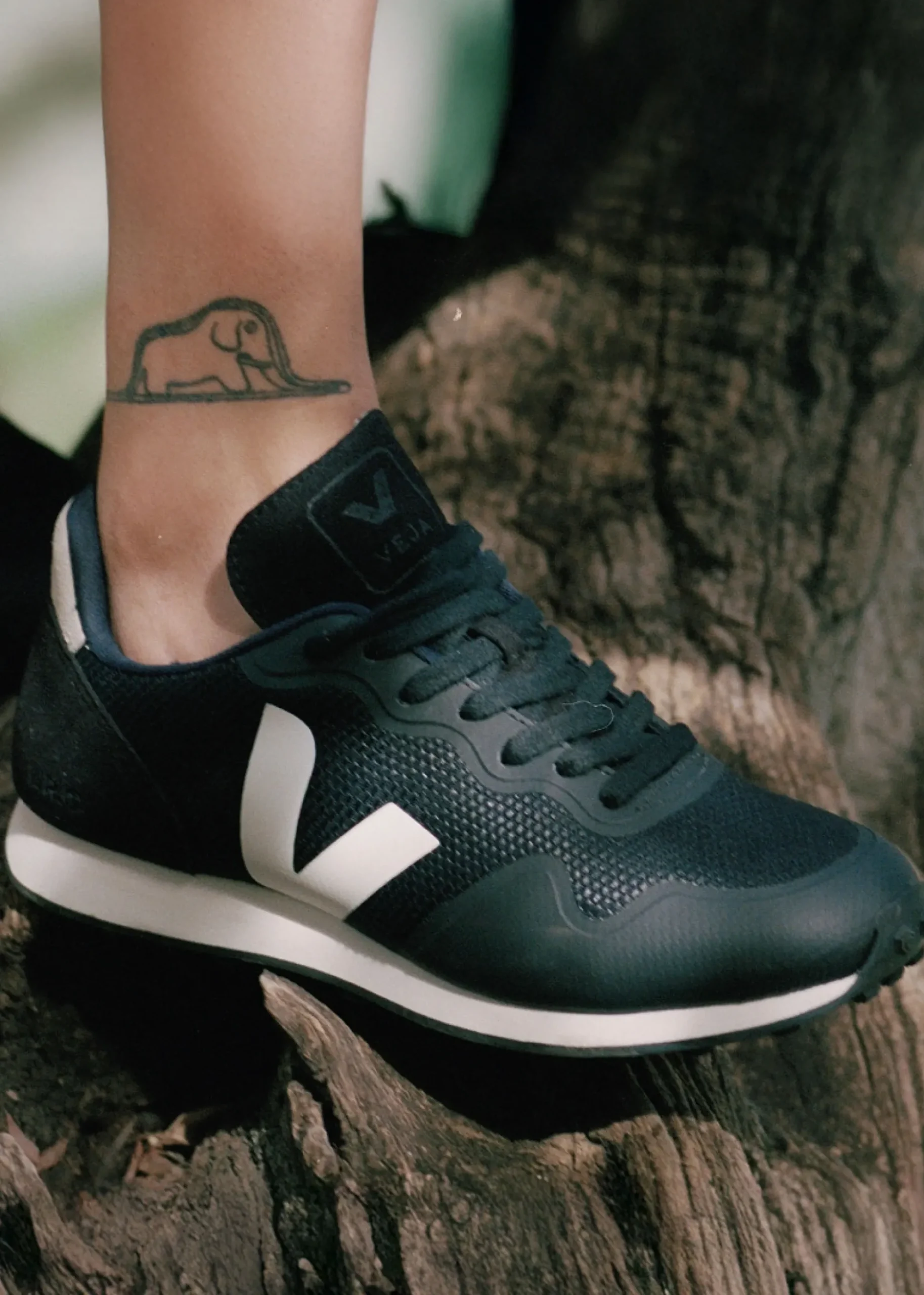 Women’s SDU TPU B-Mesh Vegan Black White Trainers