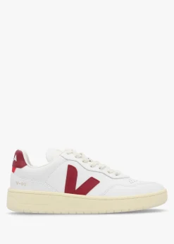 Women's V-90 O.T Leather Extra White Marsala Trainers