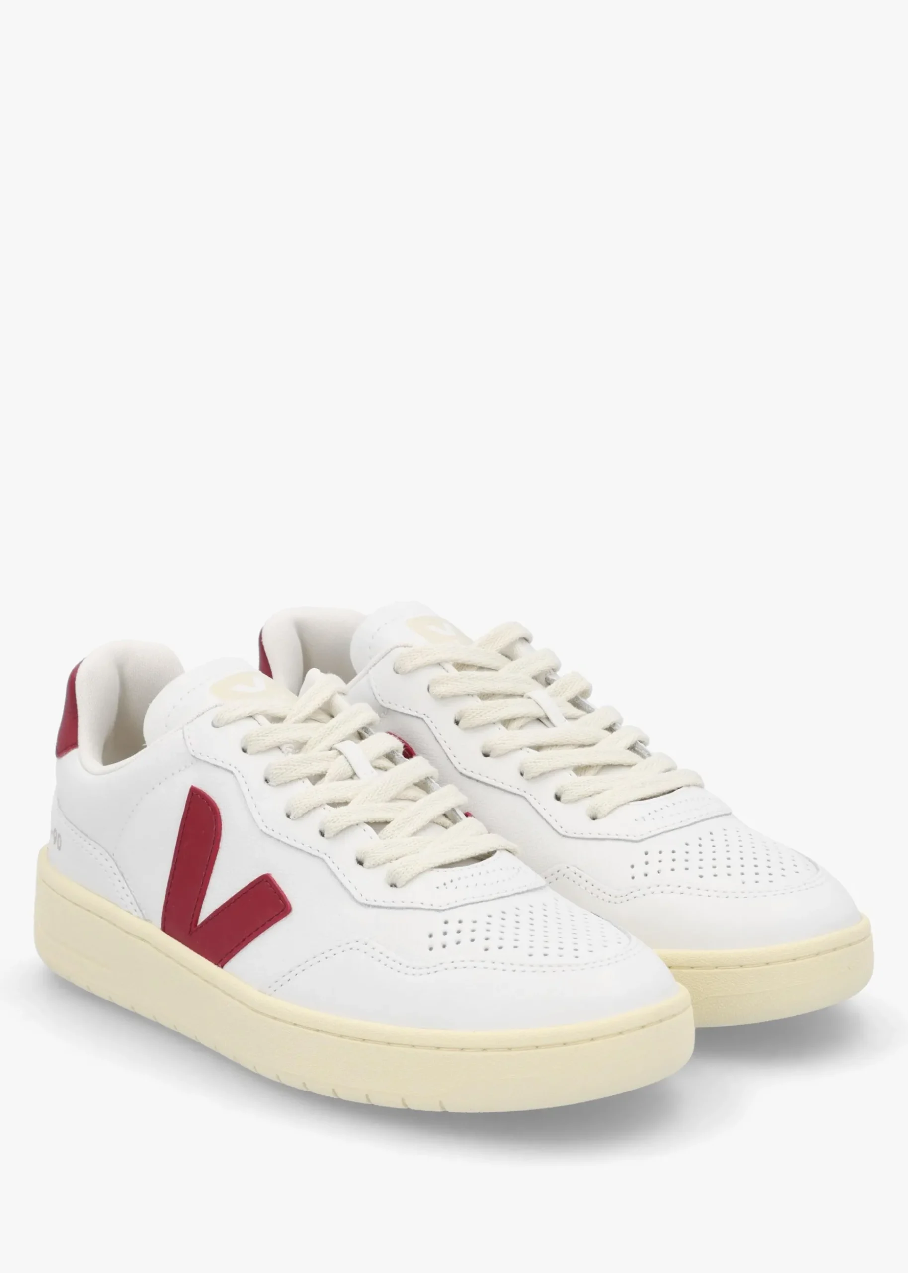 Women's V-90 O.T Leather Extra White Marsala Trainers