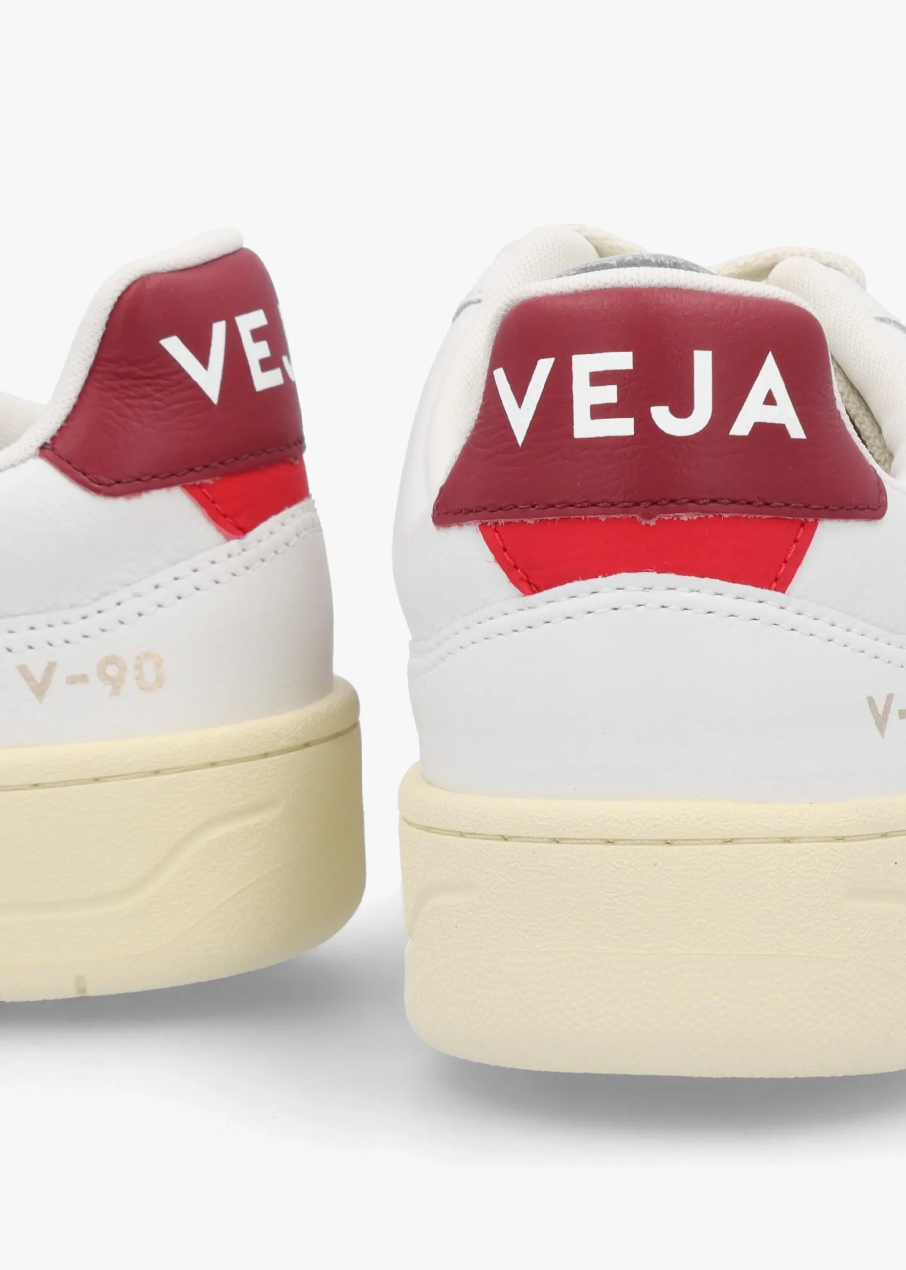 Women's V-90 O.T Leather Extra White Marsala Trainers