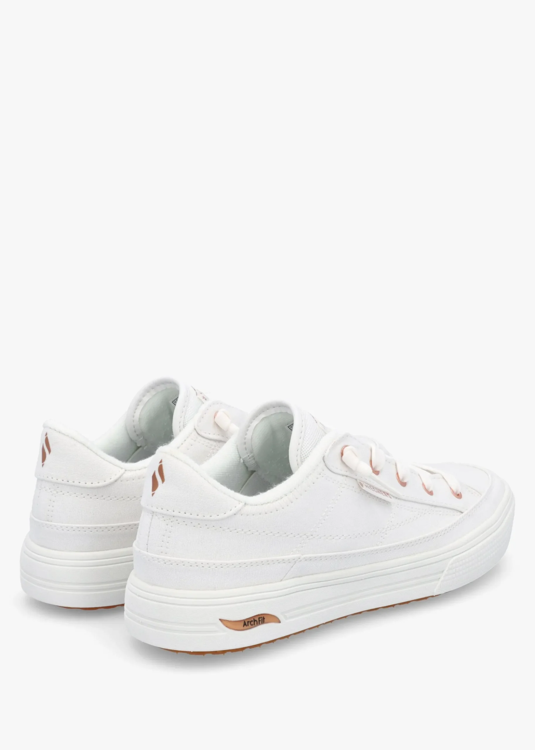 Women’s Vegan Arch Fit Meet Ya There White Trainers