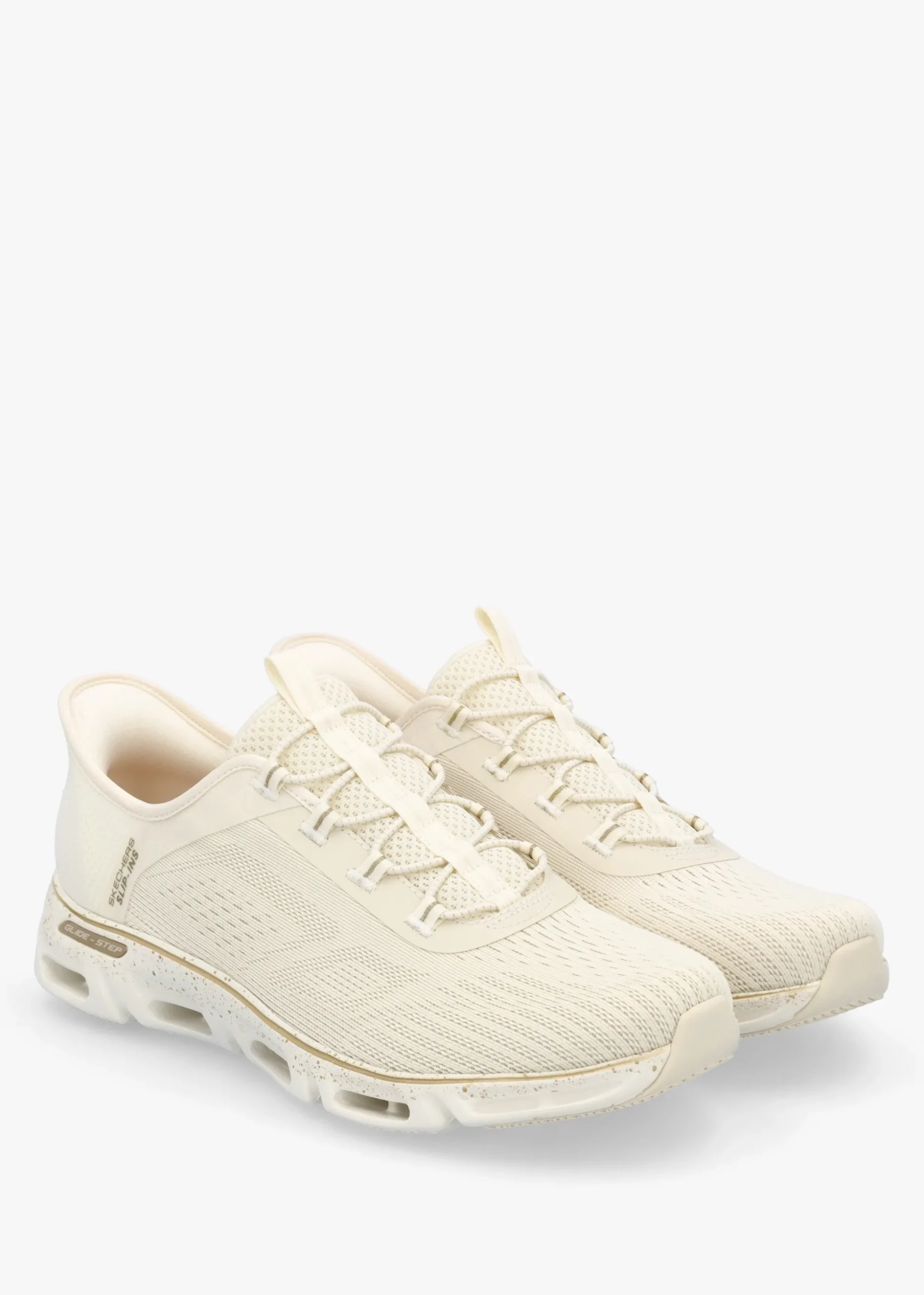 Women’s Vegan Glide Step Gratify Pace Natural Gold Trainers