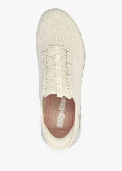 Women’s Vegan Glide Step Gratify Pace Natural Gold Trainers