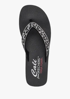 Women’s Vinyasa Butterfly Kiss Black Flip Flops