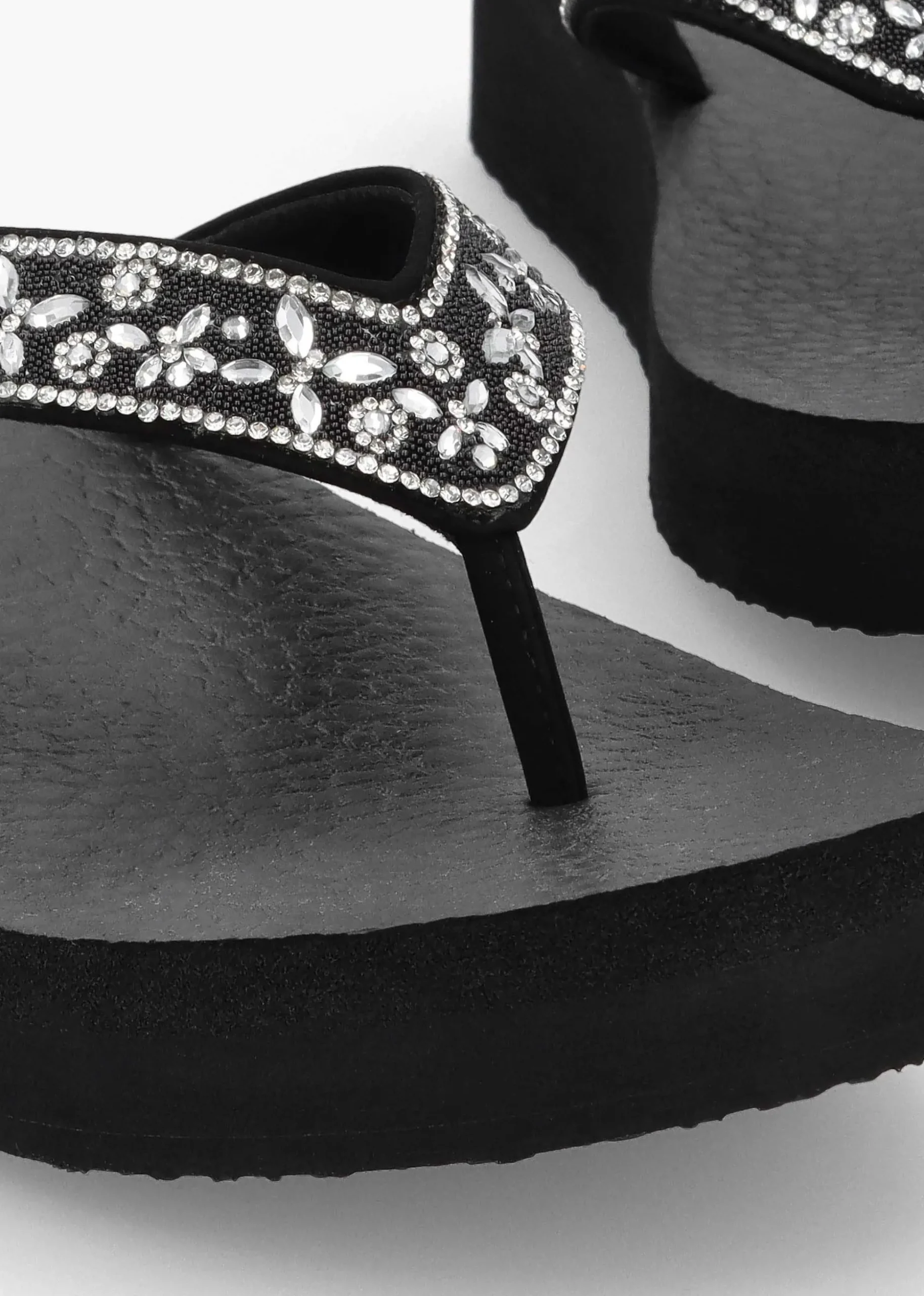 Women’s Vinyasa Butterfly Kiss Black Flip Flops