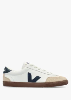 Women's Volley O.T Leather White Nautico Bark Trainers