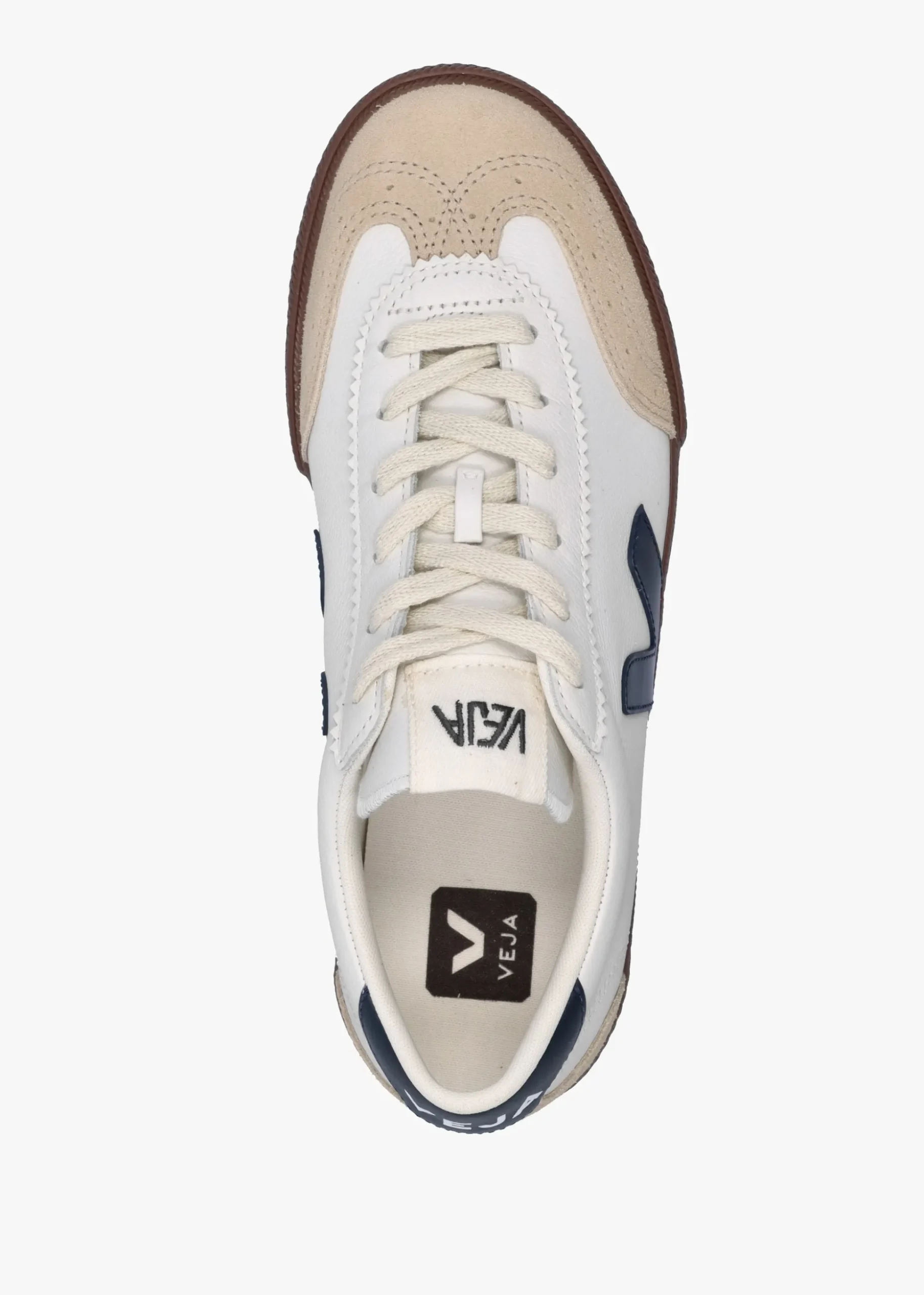 Women's Volley O.T Leather White Nautico Bark Trainers