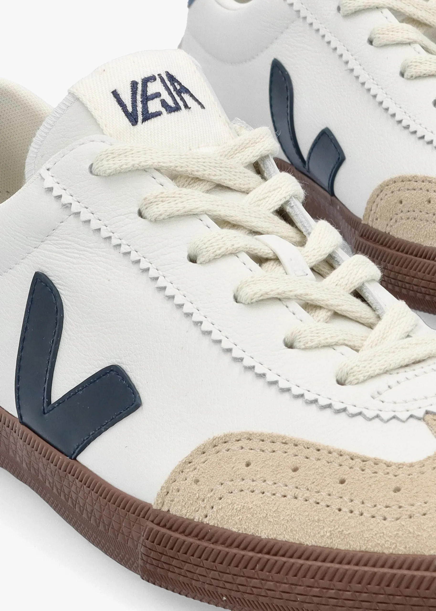 Women's Volley O.T Leather White Nautico Bark Trainers