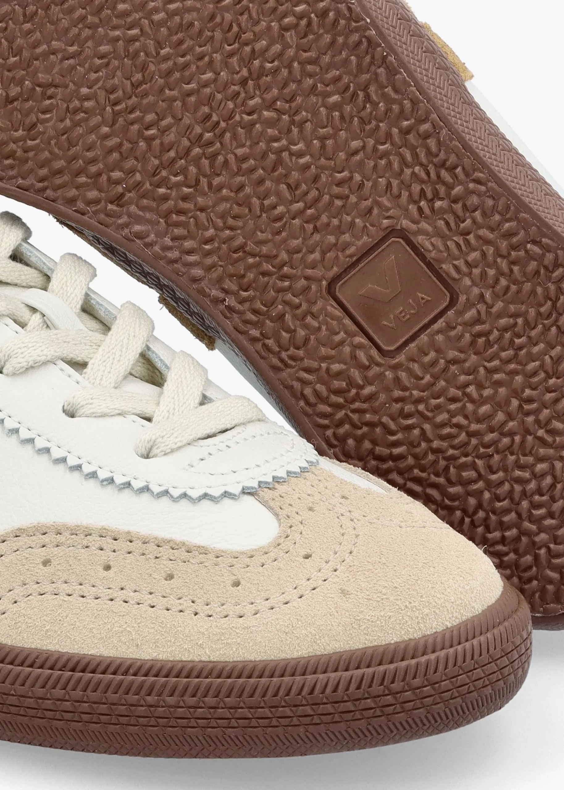 Women's Volley O.T Leather White Tent Bark Trainers