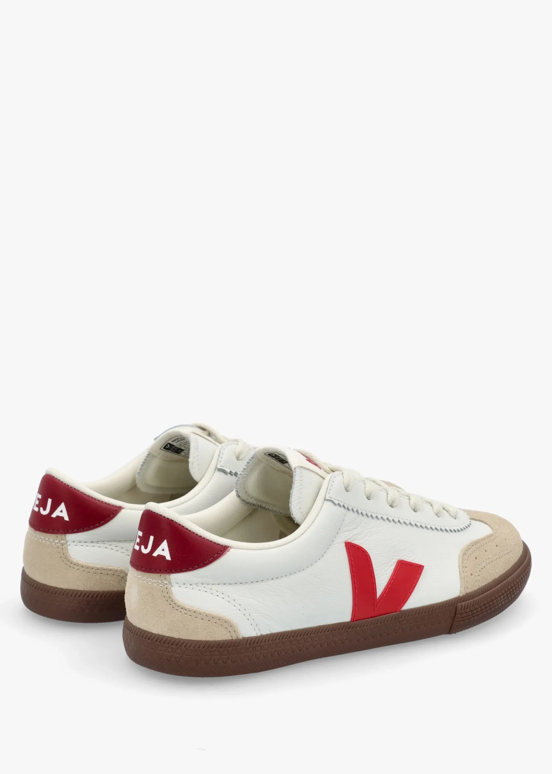 Women's Volley O.T Leather White Pekin Bark Trainers