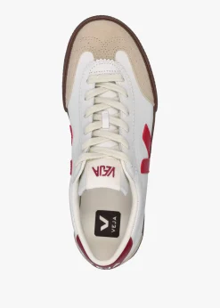 Women's Volley O.T Leather White Pekin Bark Trainers