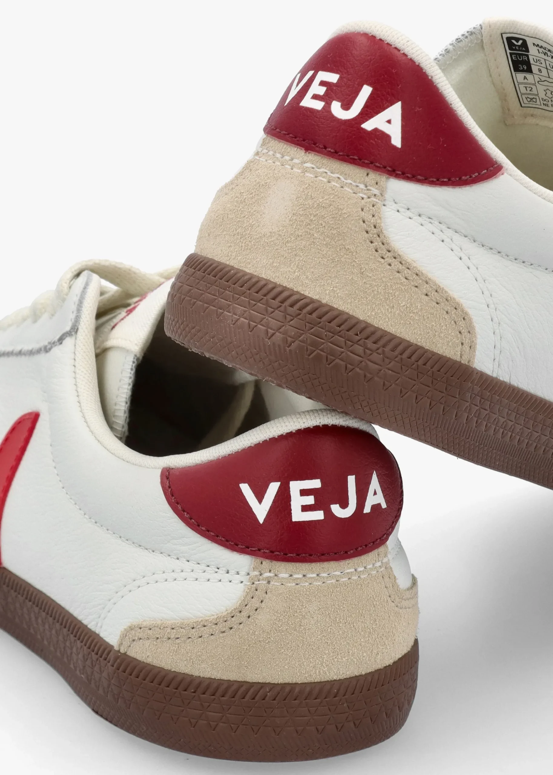 Women's Volley O.T Leather White Pekin Bark Trainers