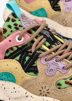 Women's Yamano 3 Beige Sand Suede & Nylon Trainers