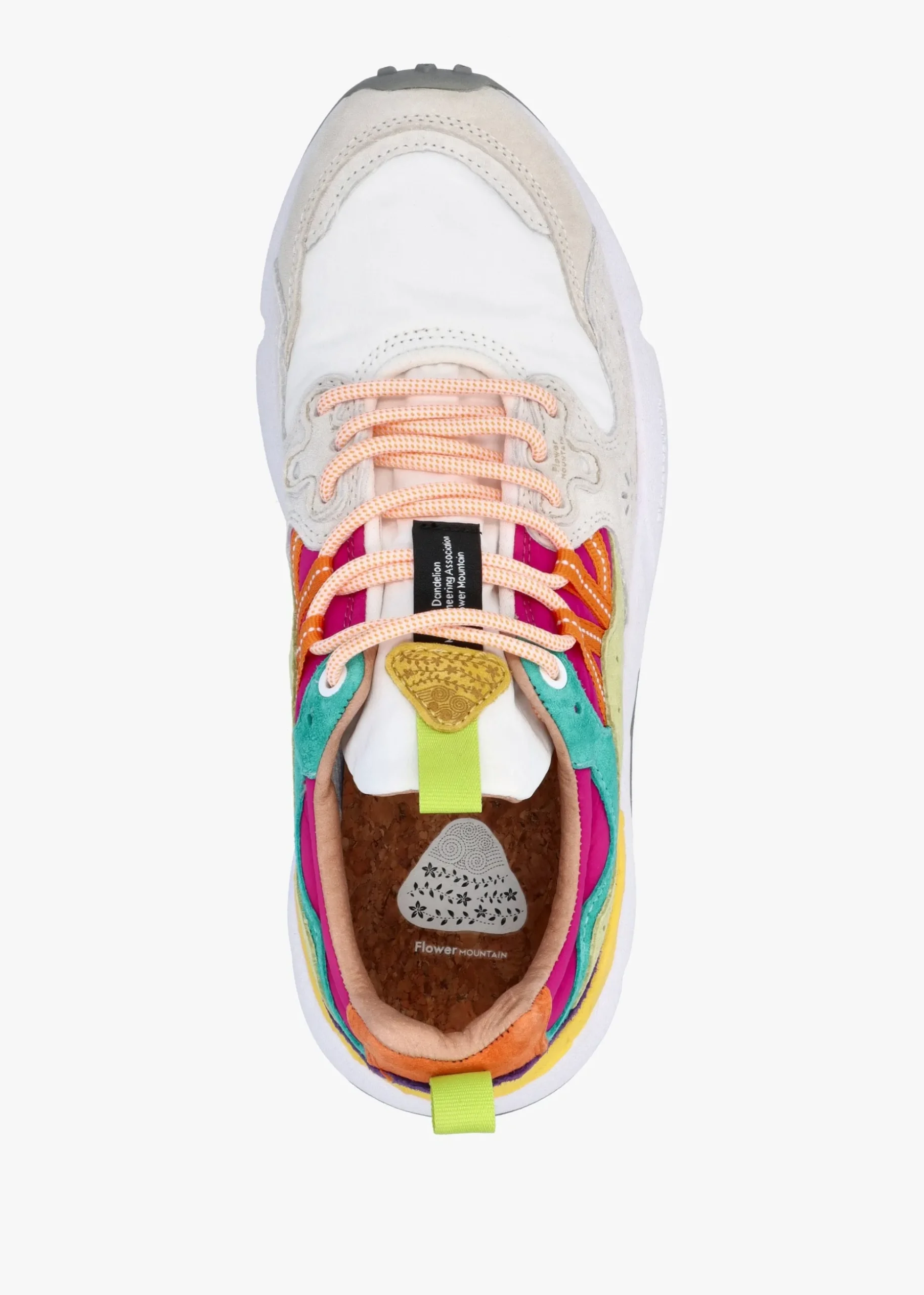 Women's Yamano 3 Pink White Suede & Nylon Trainers