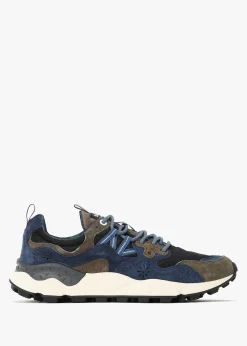 x Barbour Men’s Yamano 3 Navy Olive Suede Trainers