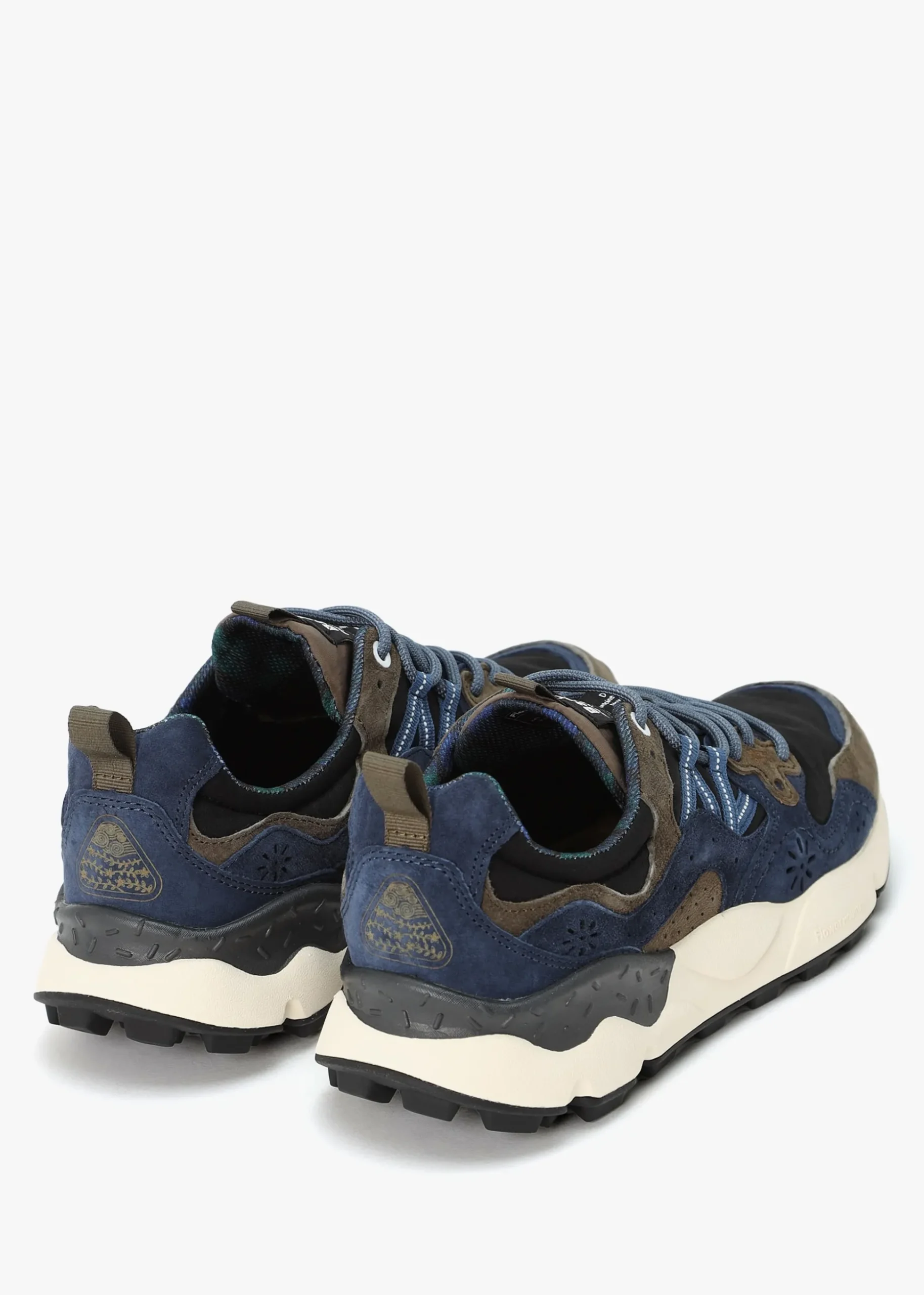 x Barbour Men’s Yamano 3 Navy Olive Suede Trainers