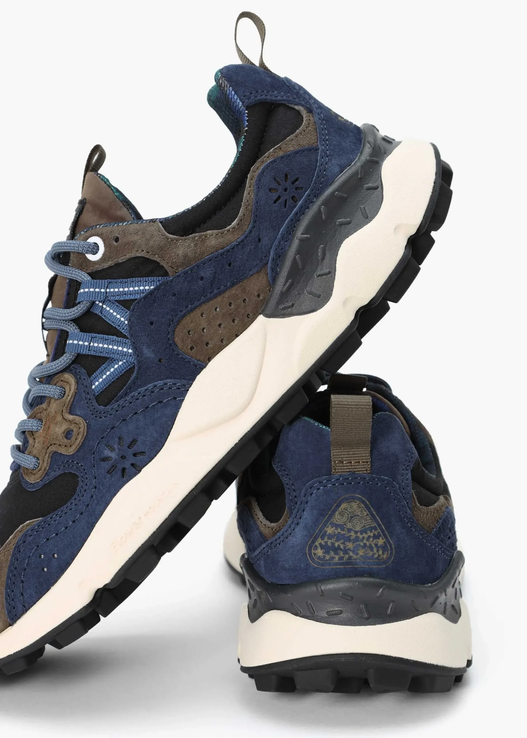 x Barbour Men’s Yamano 3 Navy Olive Suede Trainers