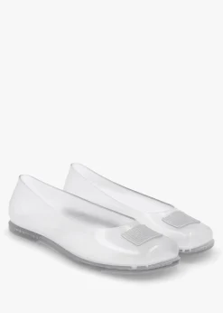 x Melissa Ruby Clear Ballet Pumps