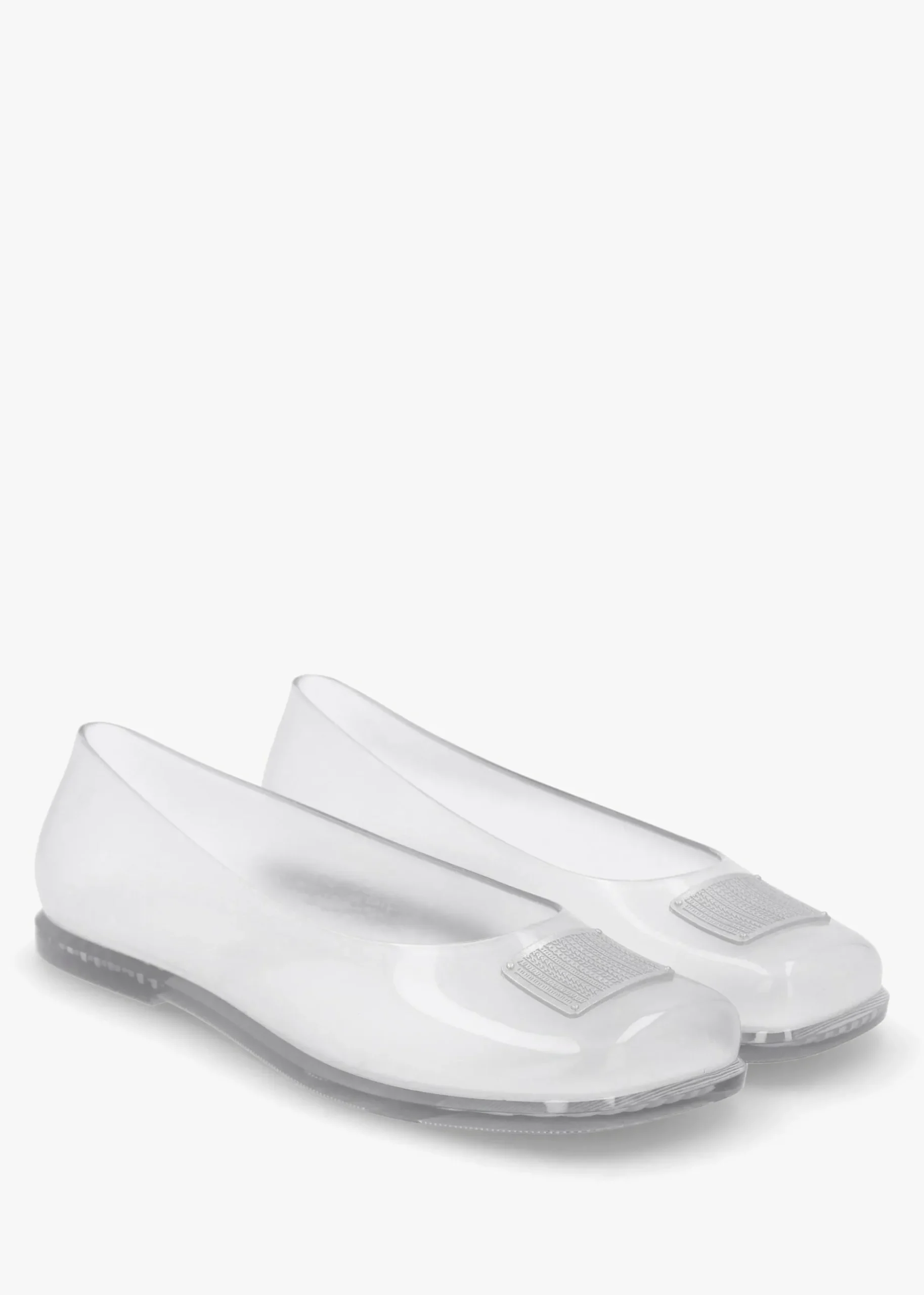 x Melissa Ruby Clear Ballet Pumps
