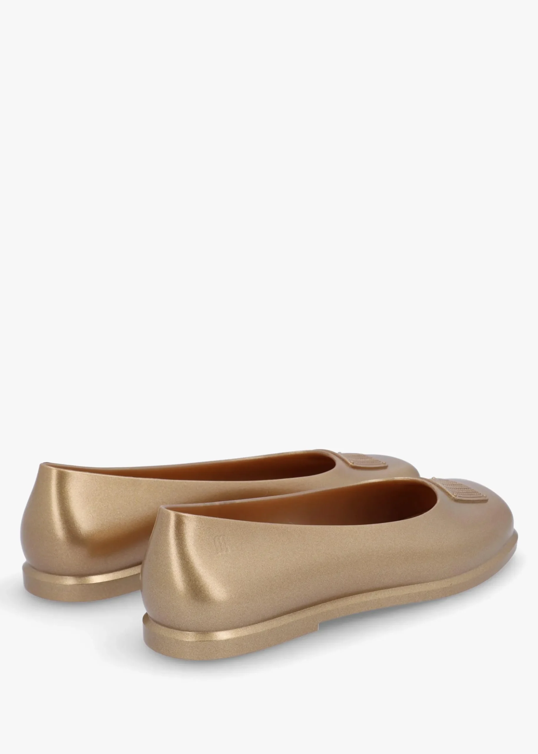 x Melissa Ruby Gold Beige Ballet Pumps