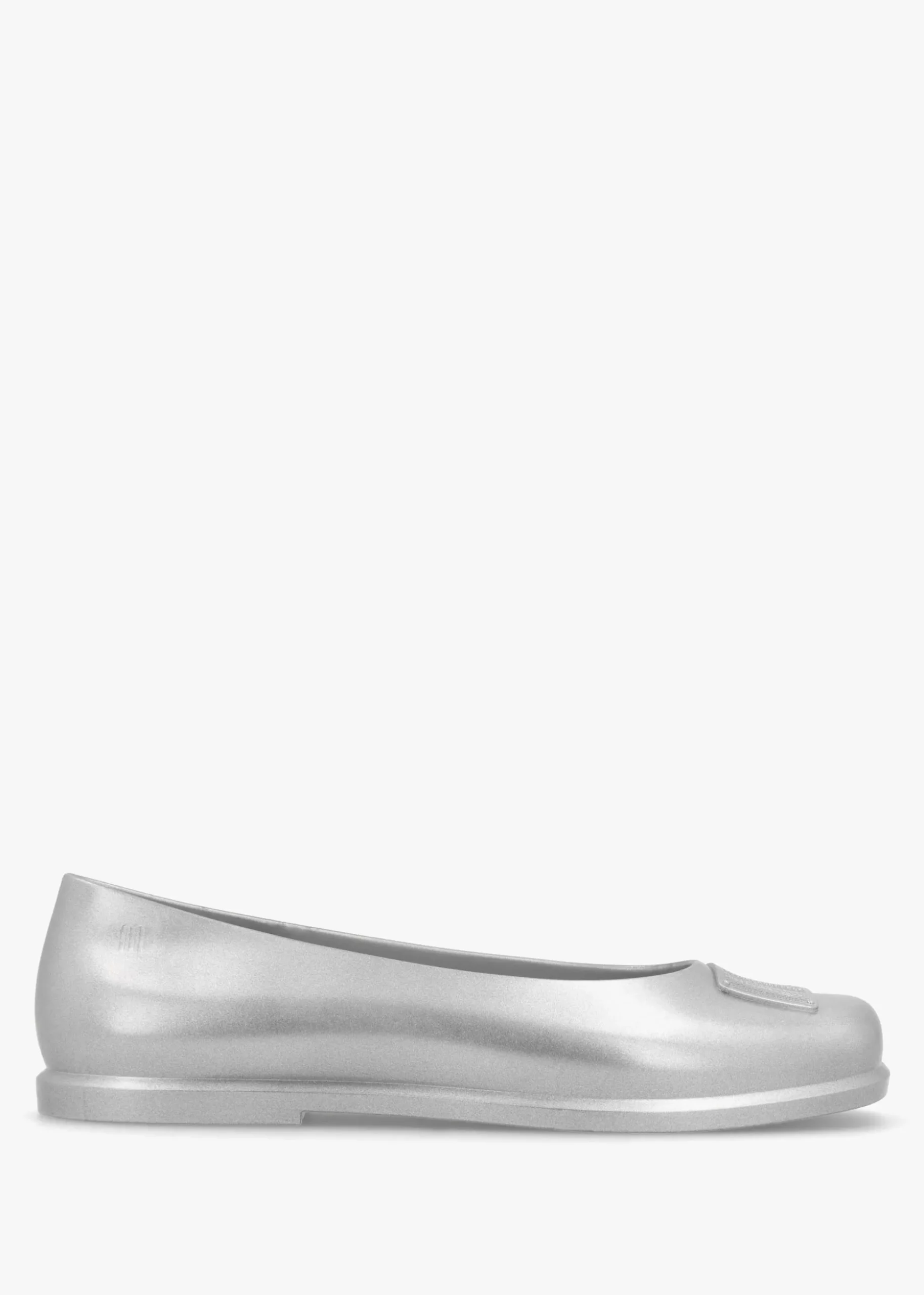x Melissa Ruby Silver Grey Ballet Pumps